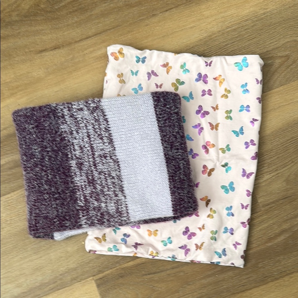 Set of 2 girls neck scarves